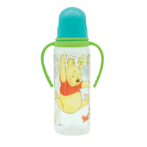 Бутылочка для детского питания из серии Медвежонок Винни с наконечником, силиконовой соской и ручками  